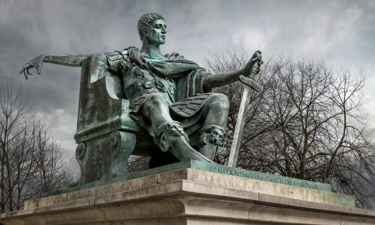 A sculpture of emperor Constantine the Great. Photo: Guille Pozzi 