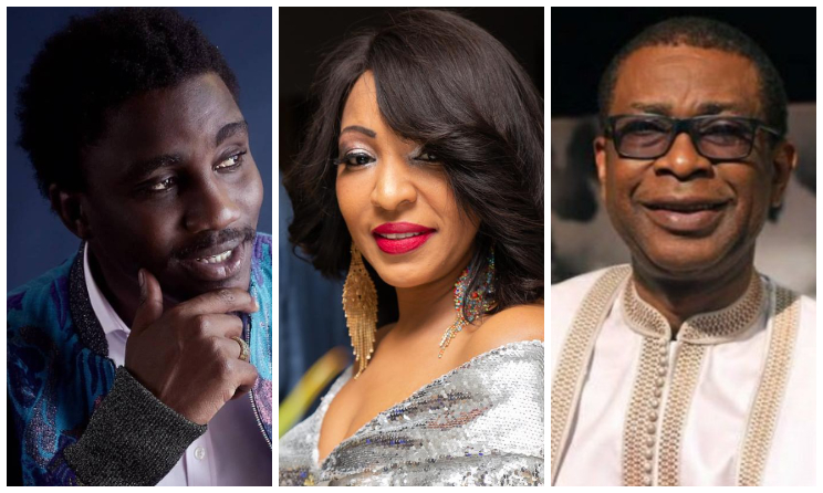 Wally Seck, Viviane Chidid et Youssou N'Dour.