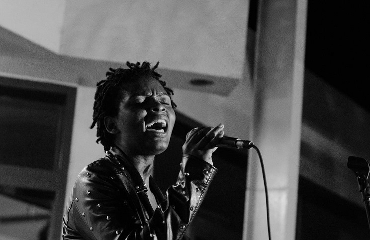 La chanteuse congolaise Joyce Kaj. (Photo) : IFK.