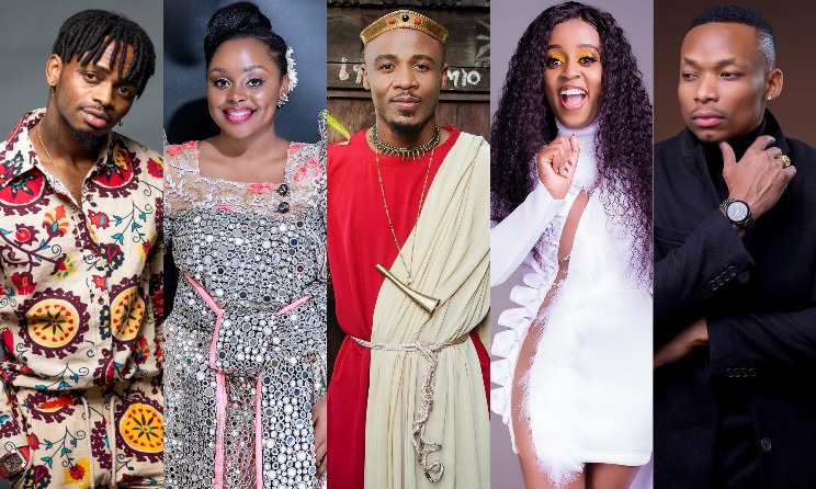Diamond Platnumz, Rema Namakula, Alikiba, Nadia Mukami and Otile Brown.