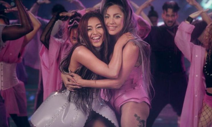 Ariana Grande and Lady Gaga’s ‘Rain On Me’ taken off Vevo's Impassioned playlist. Photo: Vevo