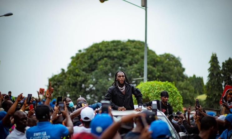 Burna Boy returned to Port Harcourt at the weekend. Photo: Wildshot