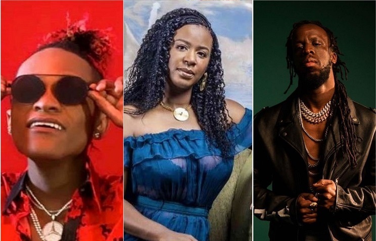 Innoss'B, Charlotte Dipanda et Youssoupha. (Photomontage).