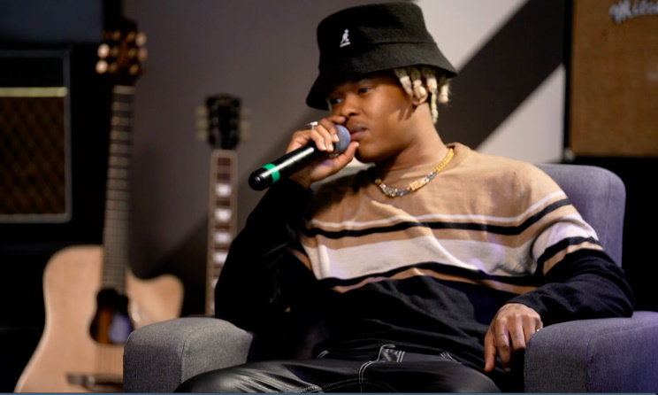 Nasty C speaking to Music In Africa at the launch of his Zulu Man With Some Power Podcast at AMPD Studios in Johannesburg, South Africa.