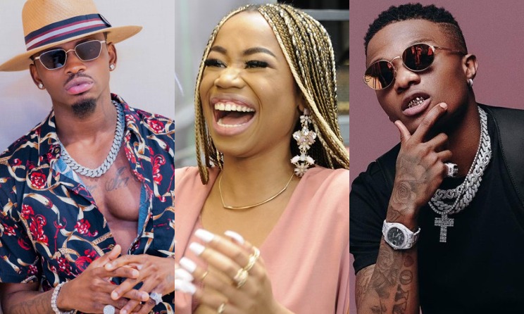 Diamond Platnumz, Sha Sha and Wizkid.