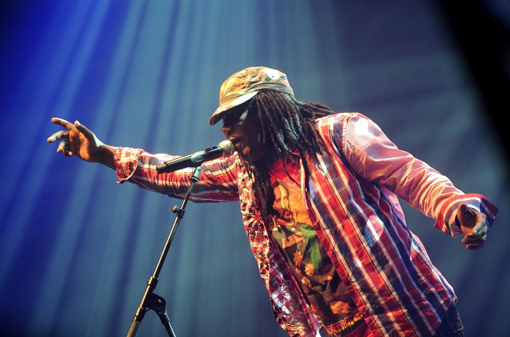 Le chanteur ivoirien Alpha Blondy, un des artistes Wagram. (Photo) : Progrès /Remy Perrin.