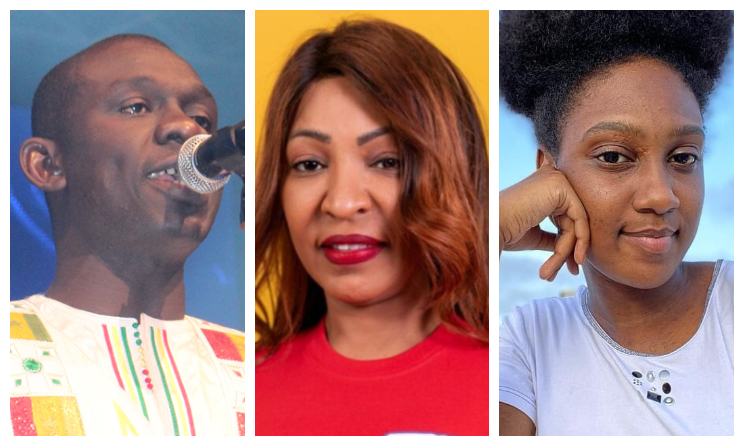 Pape Diouf, Amira Abed et Viviane Chidid.