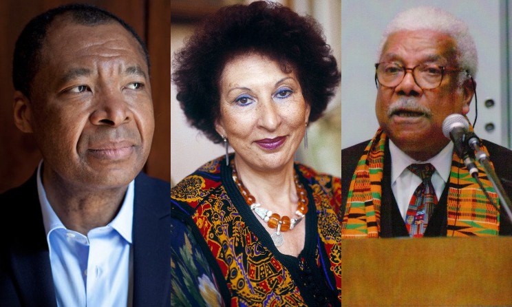 Okwui Enwezor, Fatema Mernissi and Ali A Mazrui.
