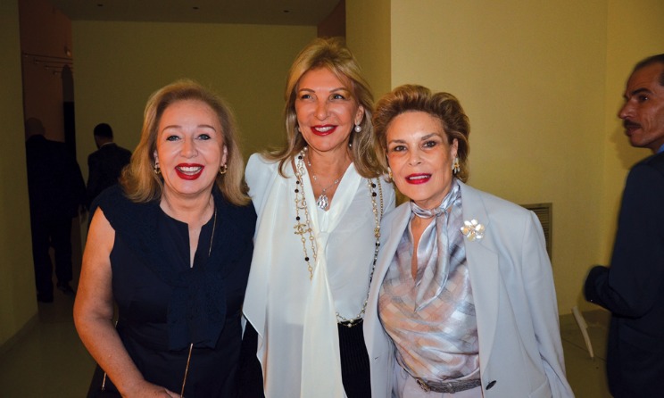 The fund is a one-year art scholarship for graduate studies in Europe. In the photo: Mahy Khalifa (middle).