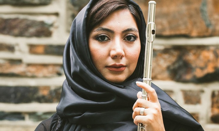 Iranian flautist and Petrichor Records co-founder Kelariz Keshavarz. Photo: Petrichor Records