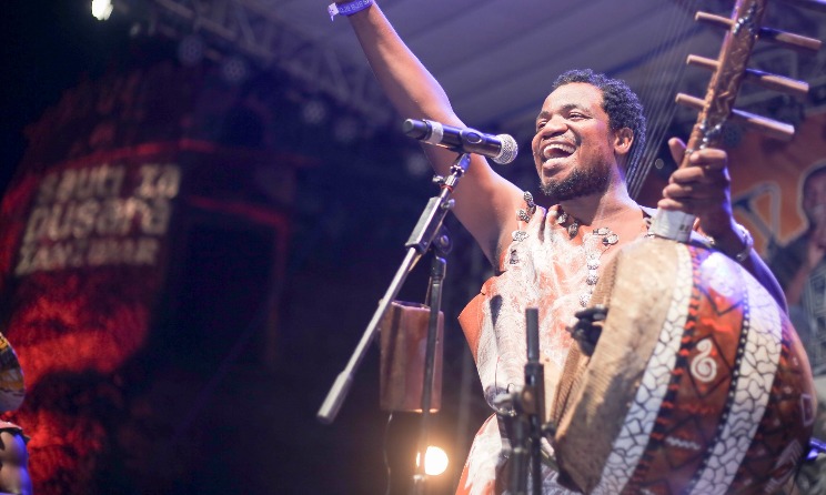 Tanzanian musician Msafiri Zawose performing at Sauti za Busara 2021. Photo: Link Reuben