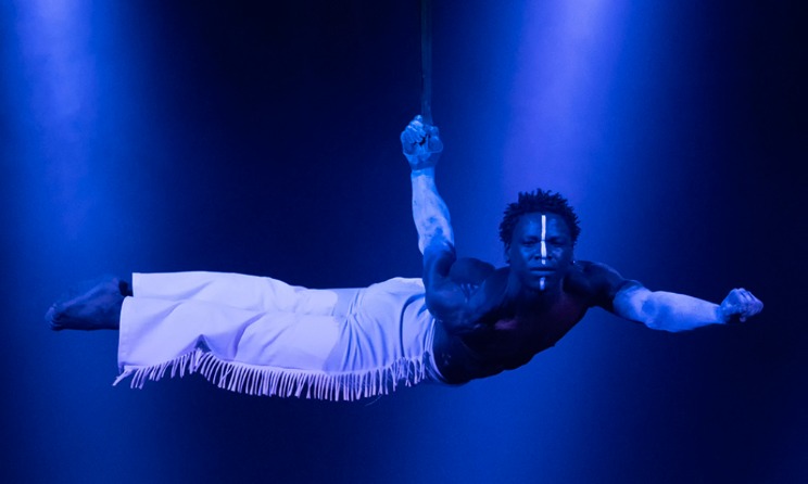 Moya, ad contemporary circus, infuse show by Zip Zap’s professional performing troupe supported by the African Cultural Fund, delivers a proudly South African blend of traditional and with humour, dance, circus aerials and acrobatics. Photo Zip Zap Circus School Trust