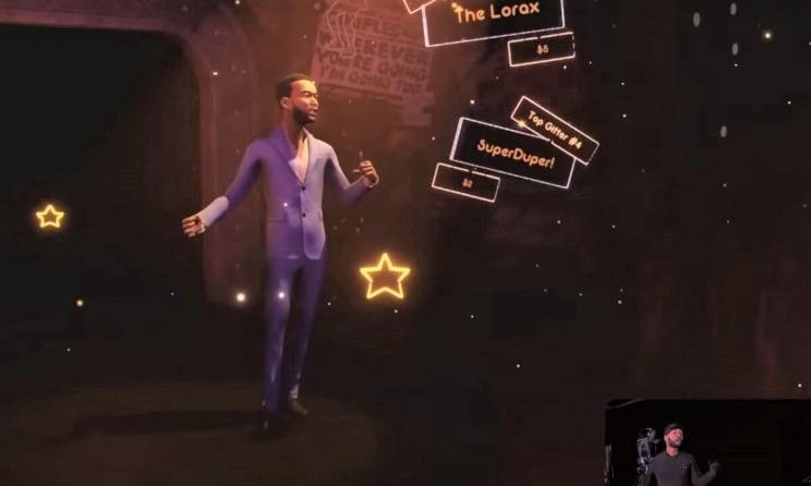 A still shot from John Legend’s live virtual concert presented by Wave.