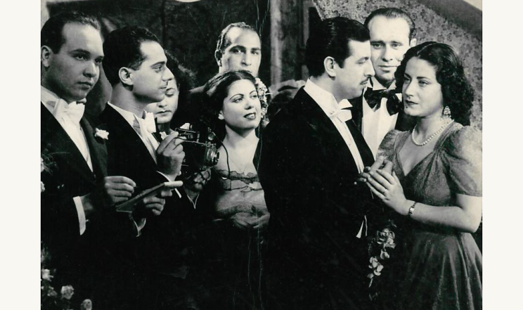 Asmahan dans le film Amour et vengeance d'Ismael Wahbi. 1944. Crédit IMA