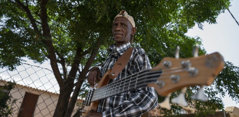 The late Pat Mokoka photographed at home in 2019. Photo: Ihsaan Haffejee