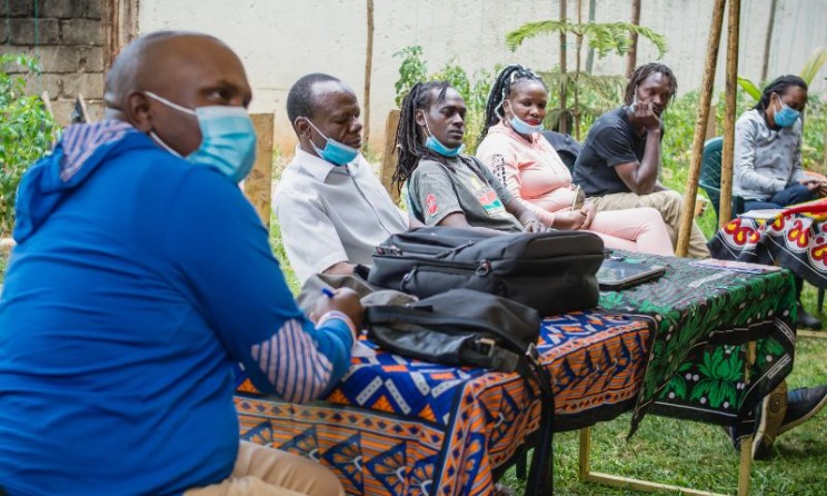 Kenyan creatives during a workshop organised by TICAH in March.