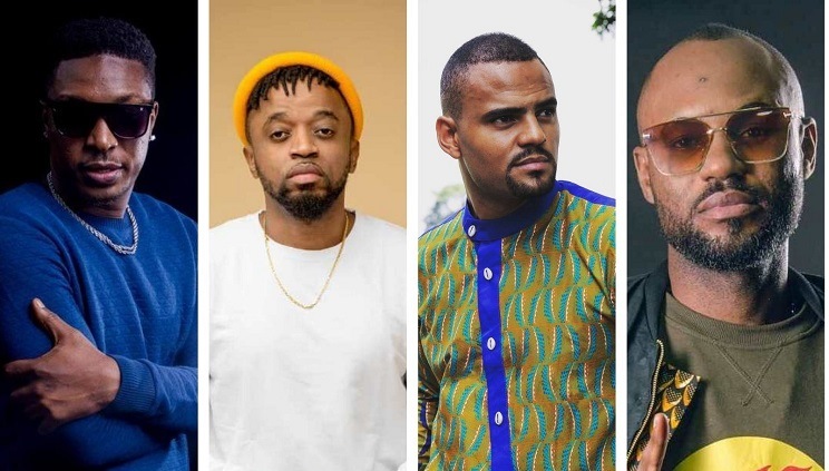 Lumino, Alesh, Mohombi, et Yekima.