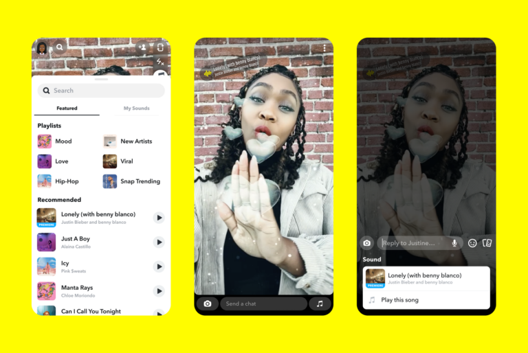 The deal gives Snap's creative tool users access to UMG’s music catalogue.