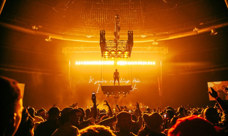 South African rapper Cassper Nyovest performing at the Ticketpro Dome in Johannesburg.