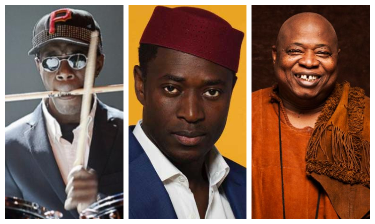 Paco Sery, Alune Wade et Cheick Tidiane Seck.