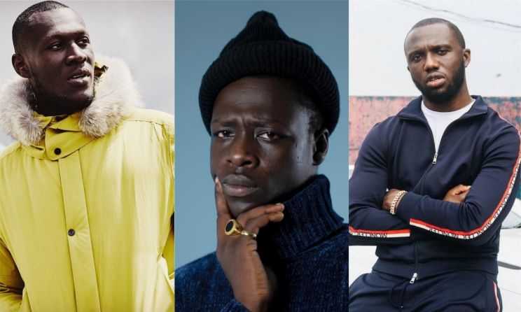 Stormzy, Pa Salieu and Headie One.