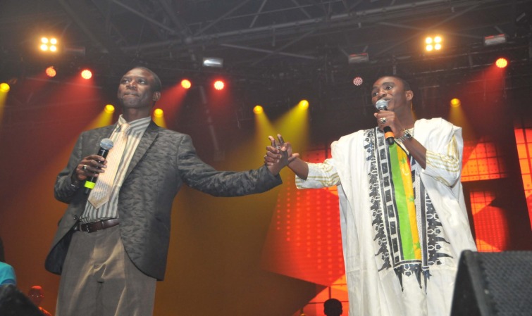 Thione et Wally Seck sur scène (Photo) : emedia.sn