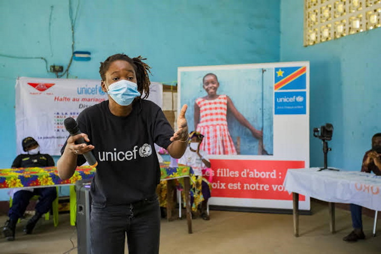 Céline BANZA, nouvelle ambassadrice de l’UNICEF en RDC