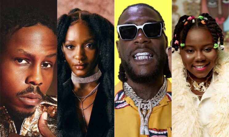 Ladipoe, Ayra Starr, Burna Boy and Teni.