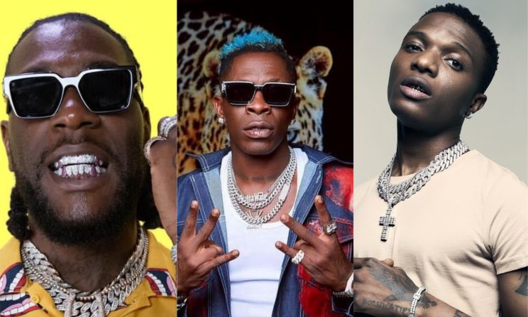 Burna Boy, Shatta Wale and Wizkid.