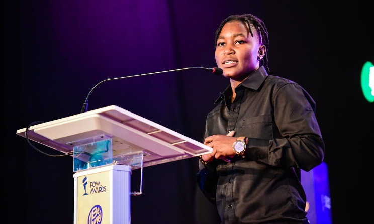 Quinter Ochieng won in the Entertainment Founder of the Year (Under 30) category. Photo: FOAY Awards