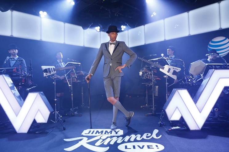 Stromae sur le plateau du talk-show américain Jimmy Kimmel Live en 2015. (Photo) : Facebook/Stroame
