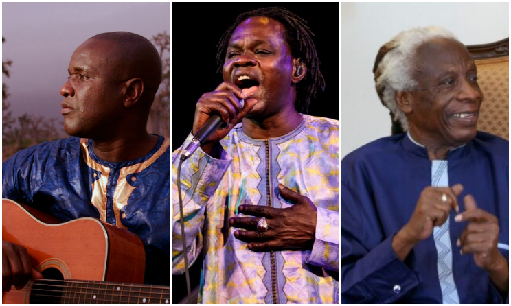 Ismaël Lô, Baaba Maal et Père Ouza.