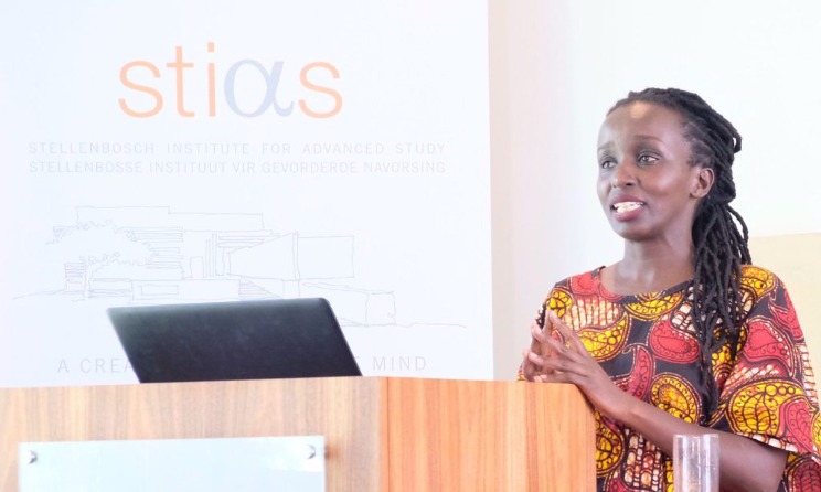 STIAS Iso Lomso fellow Njoki Wamai from Kenyan during her seminar on 7 October 2021.
