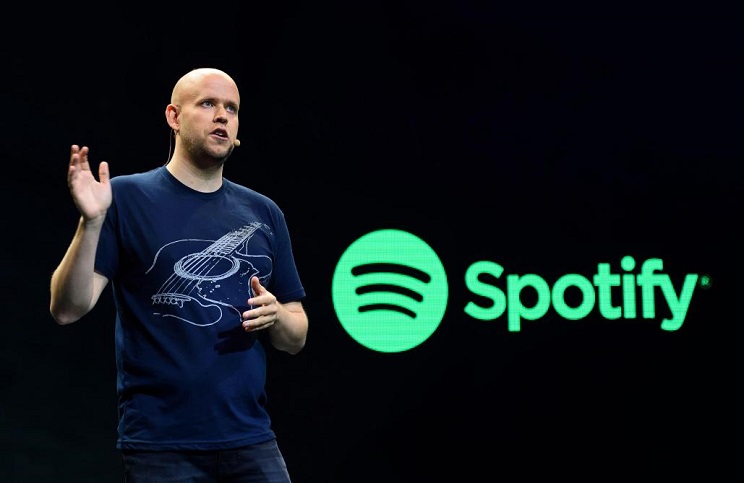 Daniel Ek, le PDG de Spotify en 2015. (Photo) : AFP/Don Emmert