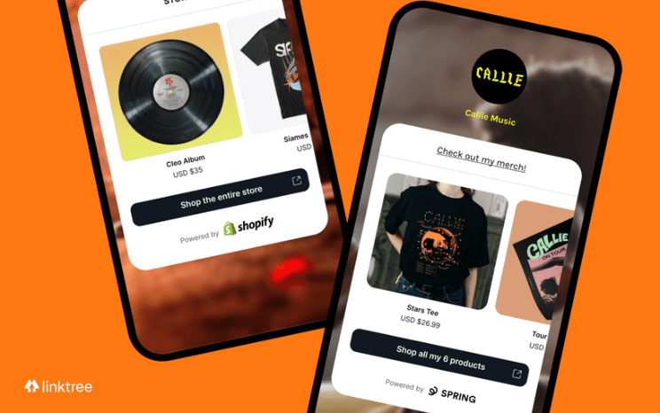 Linktree has partnered with Bandsintown, Audiomack, SoundCloud and Community.