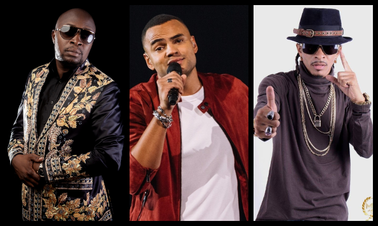 Roga Roga, Mohombi et Robinio Mundibu, invités au Festival Amani 2022. (Photo) : Facebook/Festival Amani