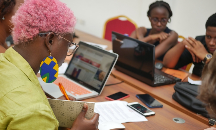 Workshop participants during the Music In Africa Foundation’s Gender@Work programme in Accra, Ghana, in 2019. Photo: Music In Africa