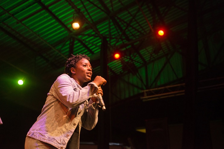 Concert de Joyce Kaj à l'Institut français de Kinshasa. (Photo) : Facebook/IFK