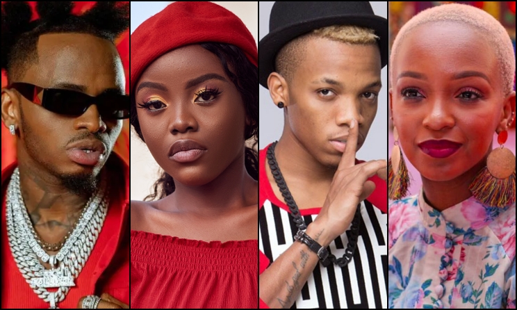 Diamond Platnumz, Gyakie, Tekno Miles and Nandi Madida.