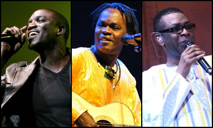 (Photo) : Akon, Baaba Maal et Youssou N'Dour.