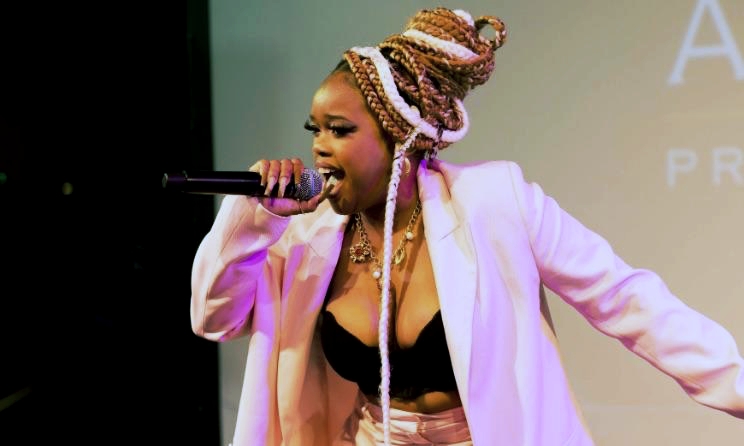 Boohle performing at the launch of the Basadi in Music Awards on 8 March 2022.