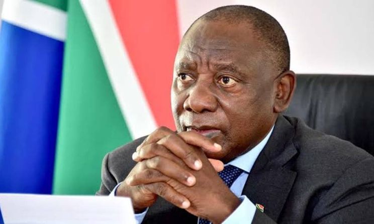 South African President Cyril Ramaphosa.