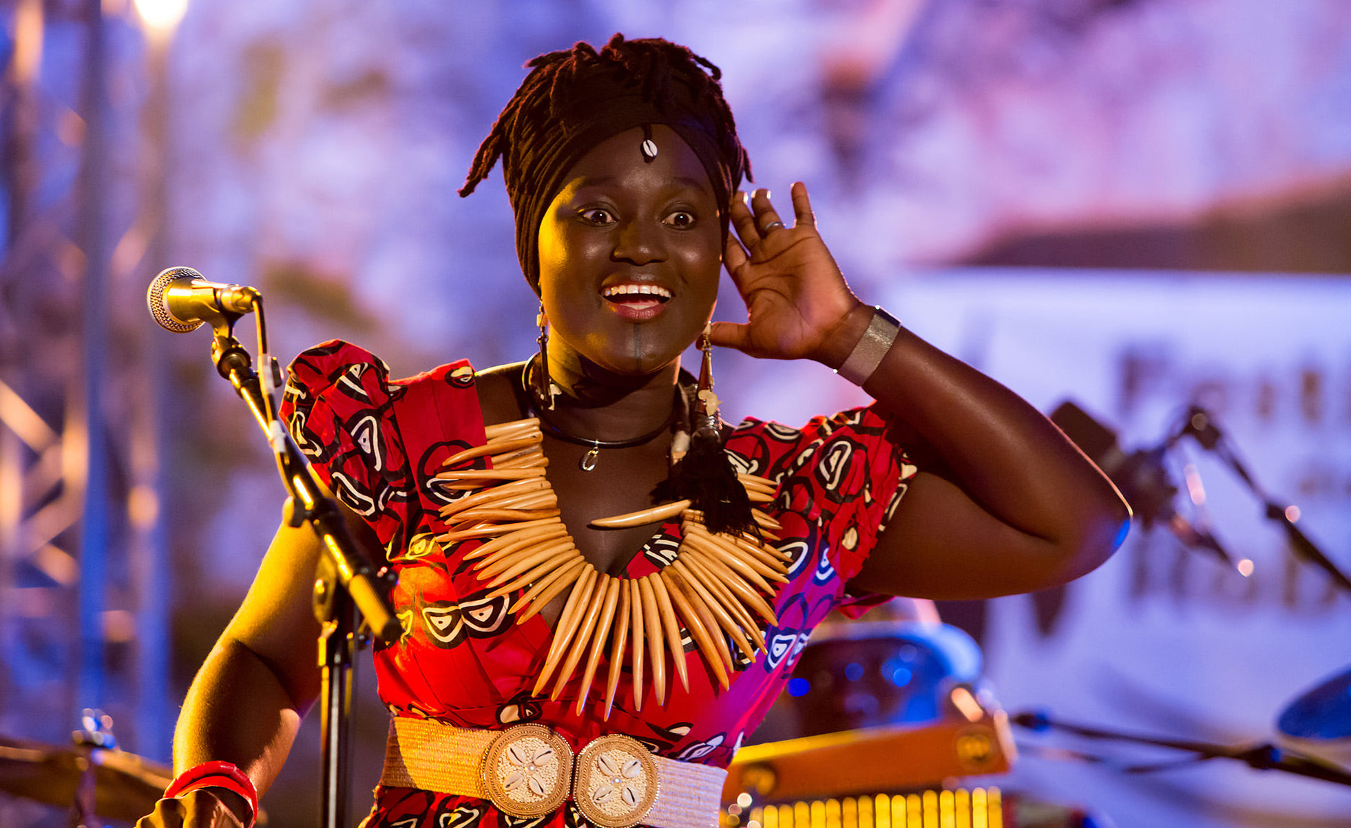 (Photo) : la chanteuse sénégalaise Marina Siga, participante à l'édition 2021 du FIGAS - Patrick Denis Photographe.