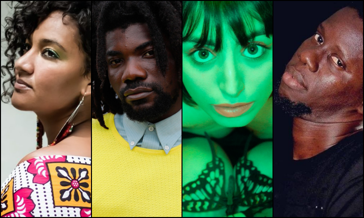 Maia Lekow (Kenya), Pure Akan (Ghana), Aza (Tunisia) and Leuz Diwane G (Senegal).