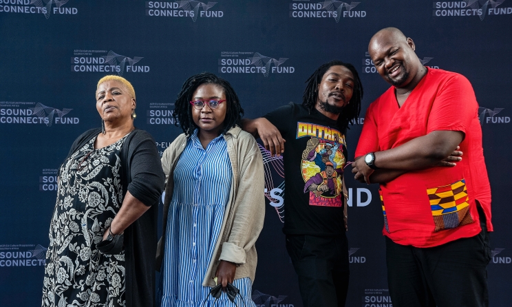 The application deadline is 22 April 2022. In the photo: Members of the Sound Connects Fund project team.