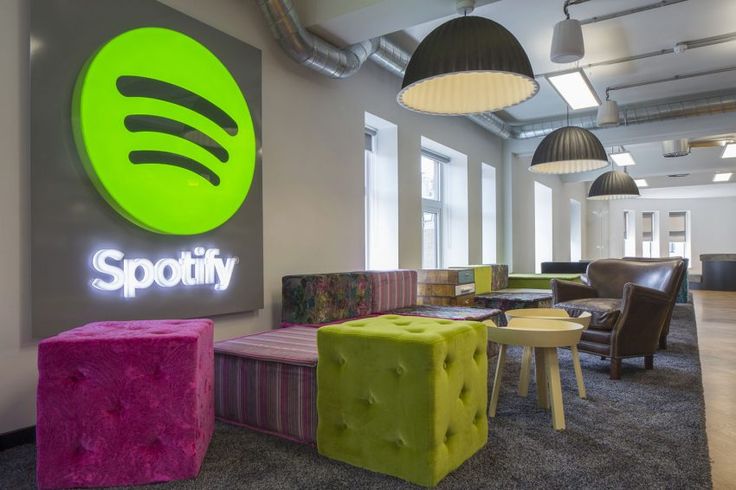 Un bureau de Spotify. (Photo) : Pinterest.