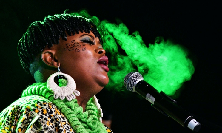The report examines the revenue streams that are viable for musicians in the South African music industry. In the photo: South African musician Buhlebendalo. Photo: Jonathon Rees