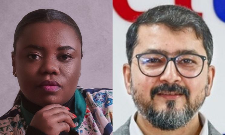 Boomplay Ghana general manager Elizabeth Ntiamoah-Quarshie and AirtelTigo chief marketing officer Atul Narain Singh.