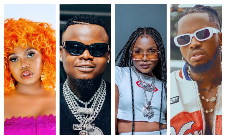 Maua Sama, Harmonize, Zuchu and Diamond Platnumz.