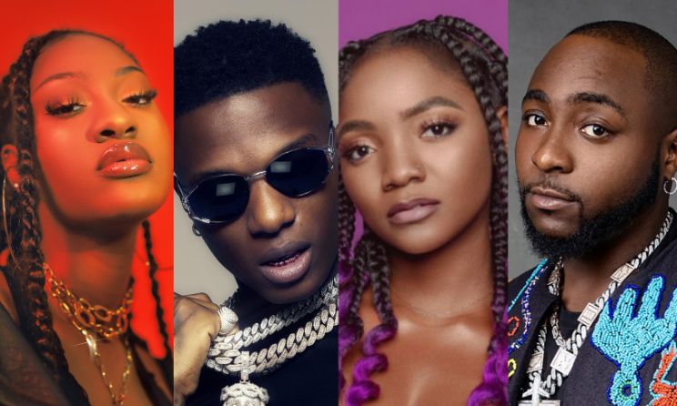 Tems, Wizkid, Simi and Davido all secured nomination this year.